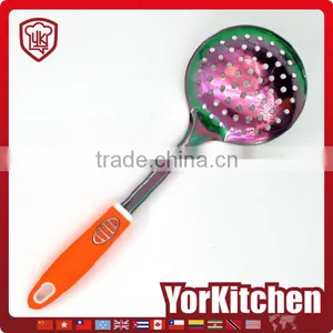 Hot Sales in Amazon Non-stick TPR Handle Titanize Kitchen Skimmer Spoon thumbnail-1