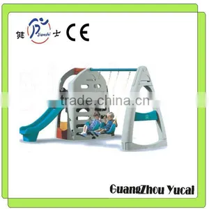 Outdoor Children Garden Slide and Swings thumbnail-1
