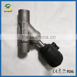 Single and Double Pneumatic Control Piston Actuator Angle Seat Valve thumbnail-2