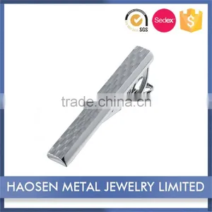 Top Quality Classic Design Pretty Rhodium Tie Clip With Custom Logo thumbnail-1