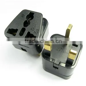 Universal EU US AU to UK Converter UK 3 Pin AC Power Plug thumbnail-2