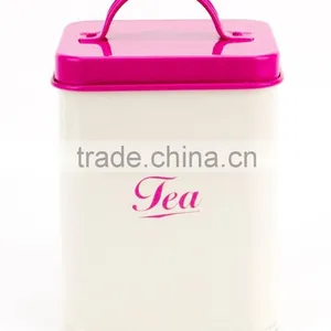 Cream Complete Set Metal Kitchen Canisters thumbnail-4