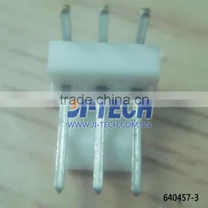 2.54mm Pitch PCB Wire to Board Connector TE 3P MAT100 HDR ASSY SQ Connector 640457-3 Right Angle Header 3 Pin Through Hole thumbnail-2