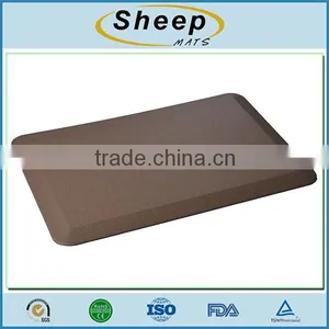 OEM Decorative Pvc Leather Anti Fatigue Waterproof pu Foam Kitchen Floor Mat thumbnail-1