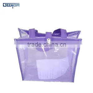 Transparent Pvc Zipper Bag With Handle Custom Waterproof Pvc Beach Bag thumbnail-2