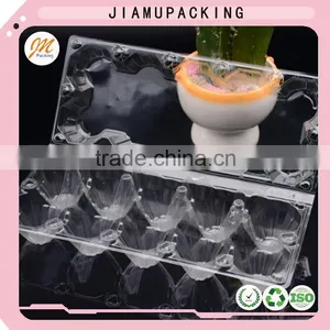 High Quality Clear Plastic Chicken Egg Packaging Cartons Tray for 10 Cells thumbnail-4