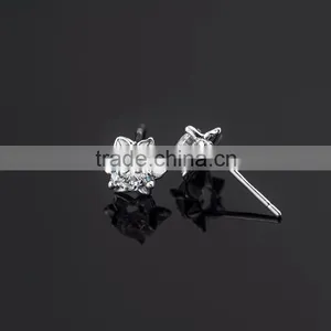 Fashion Jewelry Wholesale 925 Sterling Silver AAAAA Cubic Zirconia Stud Earring thumbnail-2