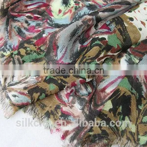 Custom Winter Pashmina Screen Printing 100% Wool Women Scarf thumbnail-4