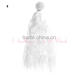 Low Price Blonde Synthetic Wavy Hair Extensions Weft Pieces Weaving Factory thumbnail-4