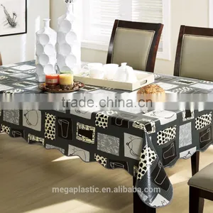 High Quality Water Proof 137*183cm Decorative Print Pvc Table Cloth thumbnail-1