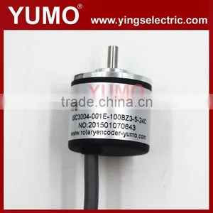 ok YUMO ISC3004 Diameter 30mm Shaft 4mm 100 Pulse A B Z Phase Mini Solid Shaft Price Incremental Rotary Encoder thumbnail-3