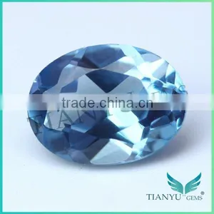 Factory Wholesale Price Egg Shape Sky Blue Spinel 109# thumbnail-1
