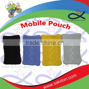 Multi Color Cotton Knitted Mobile Phone Bag thumbnail-1