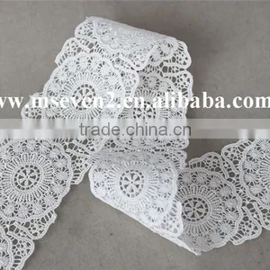 Good Price 100% Polyester Guipure Lace Trim Liturgical Lace Trim Bridal Lace Trim thumbnail-3