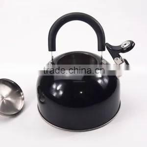 Black Color Stainless Steel Whistling Kettle Whistle With Plastic Handle thumbnail-3