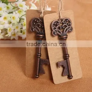 Oil Rubbed Bronze Skeleton Key Bottle Opener Vintage Wedding Party Favor thumbnail-1