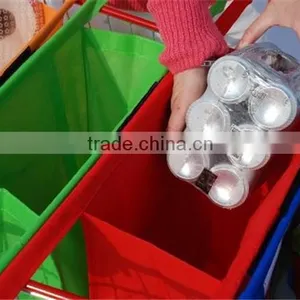 High Quality Reusable Insulated Eco-friendly Supermarket Cart Bag thumbnail-6