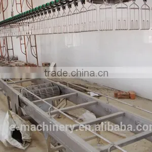 Livestock Poultry Slaughter Machine Living Poultry Cage Automatic Conveyor Butcher Equipment of Chicken Slaughter Line thumbnail-1
