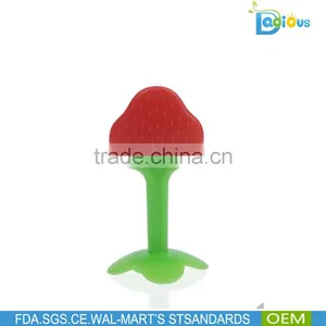 China Manufacturer Custom Silicone Baby Teether Wholesale, BPA Free Silicone Teething Teether Toy thumbnail-3
