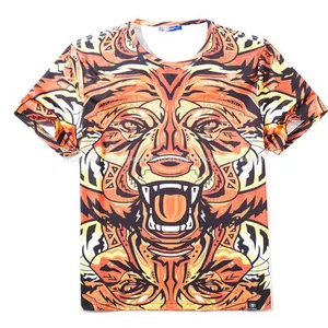 Colorful 3D Cartoon Printed Short Sleeve T-Shirt Fashion Tees thumbnail-1