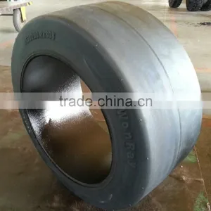 China Factory Supply Hot Sales Top Quality Press on Tires Smooth Pattern Tire 18x8x12 1/8 for Port Container Trailers thumbnail-5