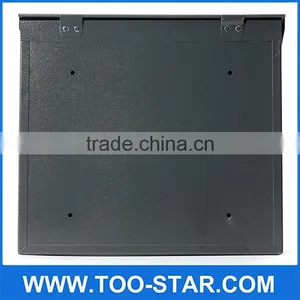 355x315x85mm Black Post Letter Box Mail Box Lockable Stainless Steel Wall Mount Mail Boxes thumbnail-3