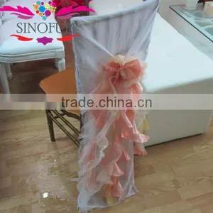 2014 Fashion Style Chiffon Chair Covers for Weddings thumbnail-1