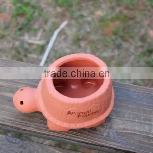 Attractive Garden Decor Tortoise Shape Ceramic Animal Planters thumbnail-3