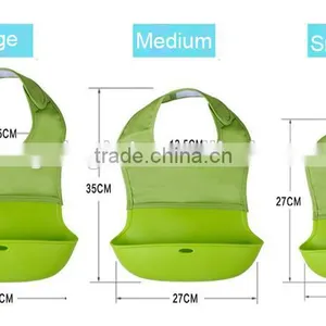 Silicone Roll Up Bib With Comfort-Fit Fabric Neck thumbnail-4