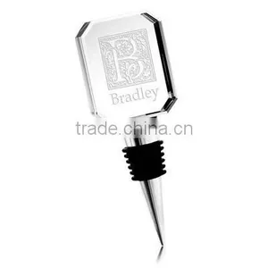 Personalized Unique Etched Crystal Wine Stopper thumbnail-1