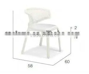 2017 Trade Assurance New Design Famous Modern Restaurant Used Synthetic Rattan All Weather Single Dining Chair thumbnail-3