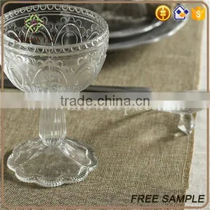 Burlap Table Runne of Wedding With Sewed Edge thumbnail-3