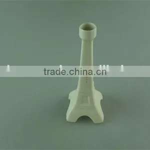 Stock White Mini Eiffel Tower Art Porcelain for Home Decoration thumbnail-2