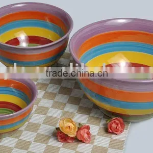 Ceramic Bowl With Handpainted Design thumbnail-1