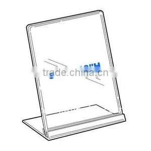 Clear Acrylic Desktop Sign Holder 8 x 10 thumbnail-1