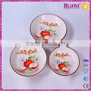 Custom Ceramic Round Home Decoration Dry Fruit Tray thumbnail-1