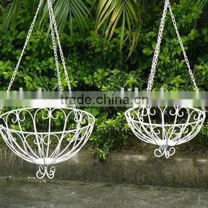 Metal Hanging Basket Plant Holder thumbnail-1