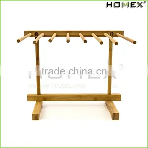 Bamboo Pasta Rack Collapsible Easy Storage Homex BSCI/Factory thumbnail-1