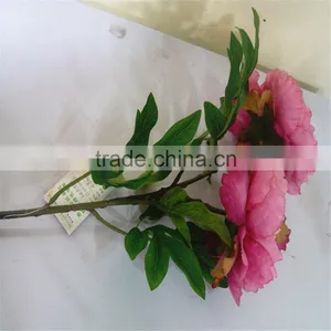 SJ20170052 Artificial Pink Fabric Peony Flower for Indoor Decoration thumbnail-3