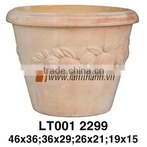 The Old Vietnamese Pottery Company Pattern Decorative Flower Pot For Wholesalers thumbnail-1