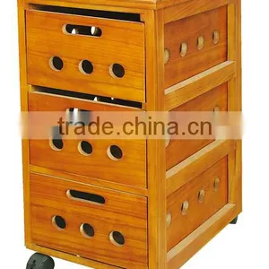 New Style High Quality and Good Price Wooden Cabinet With Wheels thumbnail-2