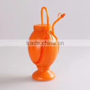 New Innovative Plastic Round Drinking Bottle Kettle With Cap and Straw thumbnail-1