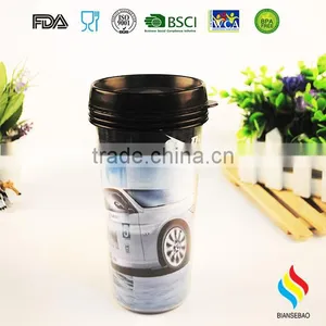 16oz Double Wall Magic Hard Plastic Tumbler Cup Coffee Mug thumbnail-3