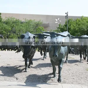 2015 Hot Sale Garden Decor Bronze Longhorn Steer Sculpture thumbnail-4