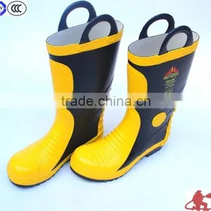 High Temperature Resistance Construction Working Firefighter Safety Security Rubber Fire Retardant Boots thumbnail-2