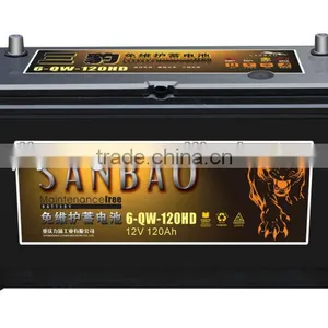 Lead Acid Maintenance Free Car Battery 95D31MF 12V80AH thumbnail-3