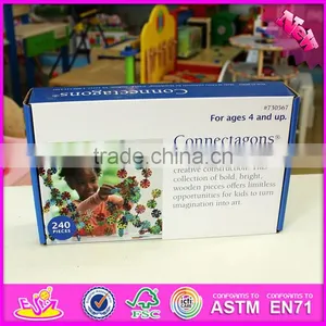 2016 New Design Baby Wooden Splicing Toy, Top Fashion Kids Wooden Splicing Toy, Imaginative Children Wooden Splicing Toy W03B054 thumbnail-3