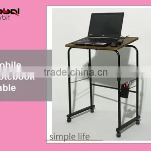 High Quality Office Laptop Table With Wheels, Mobile Computer Table Cart thumbnail-2