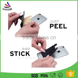 New Design Silicone Mobile Phone Card Pocket With Stand Holder From China thumbnail-2