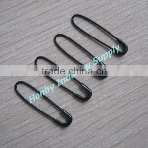 Wholesaled 24mm Black U Shaped Hang Tag Safety Pins thumbnail-1